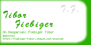 tibor fiebiger business card